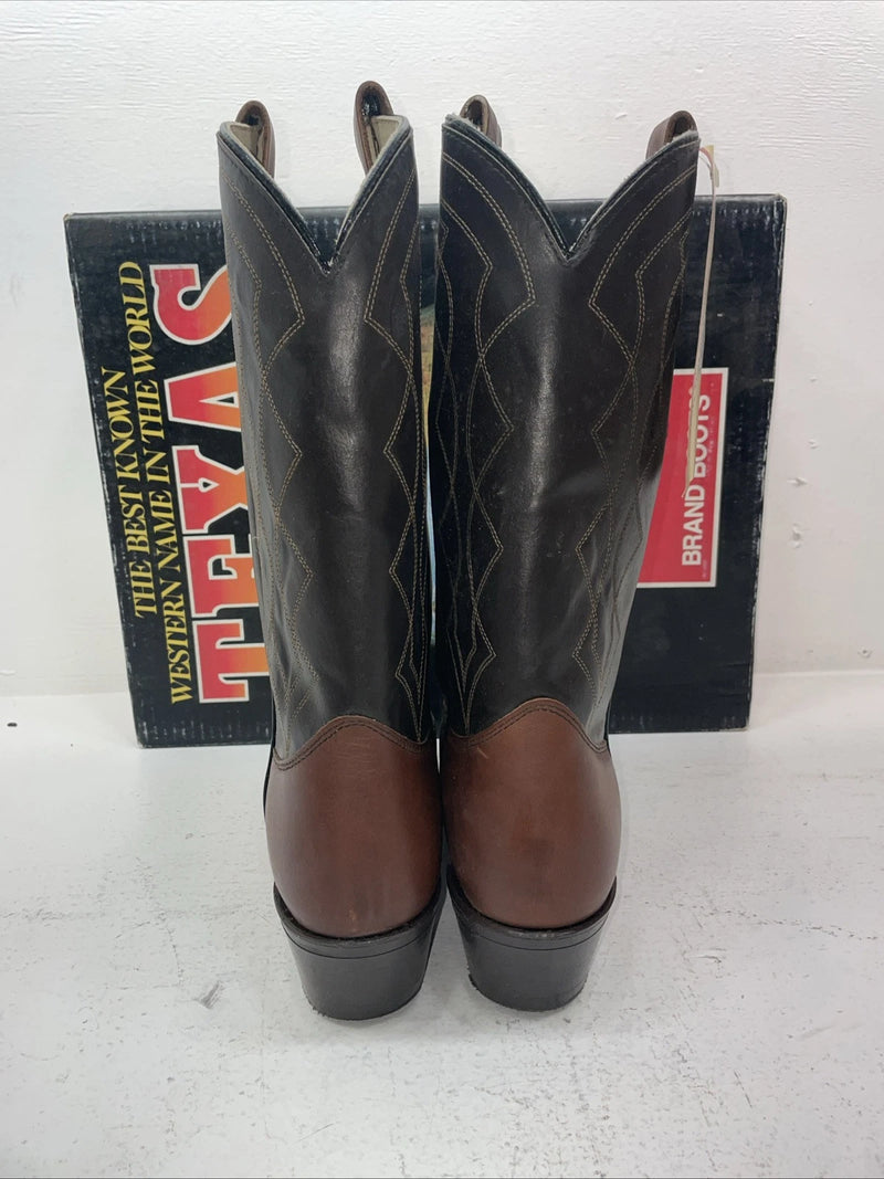 New Men’s Brown Texas Brand Cowboy Boots. 5101 10 E E. 6-64
