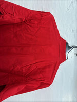 New Men’s Western Express Red Simple Long Sleeve Pearl Snap XL O-41
