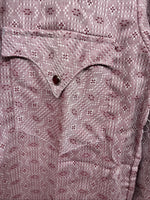 New Women’s Tem Tex Pink Deigned Long Sleeve Pearl Snap 14.5 II-5