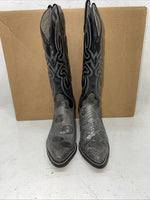 New Women’s Black Snakeskin Capezio Cowboy Boots. L 902 6 M. 20-94