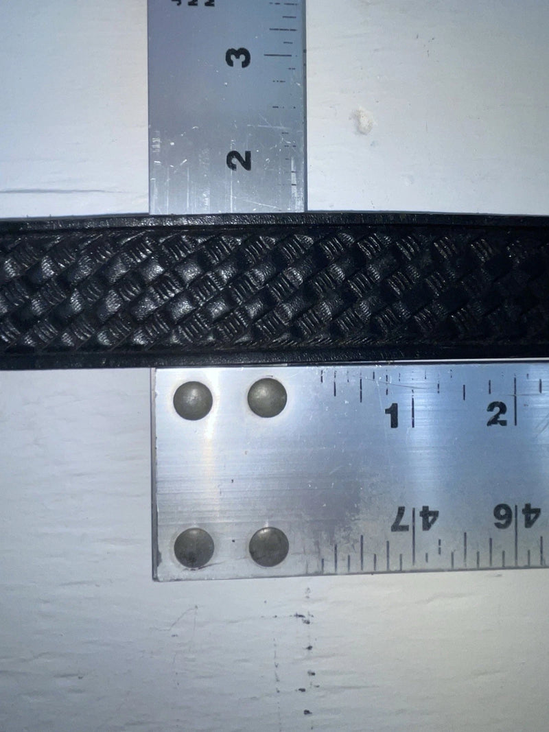 New Black Genuine Leather Tooled 34” Belt #UN605 JJ-11