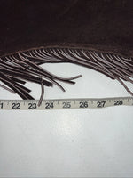 NOS Brown Show Chaps With Fringe Adjustable Waist 38” N-38