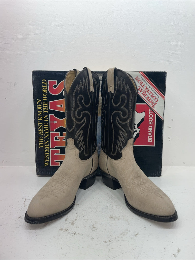 New Men’s Cream Texas Imperial Cowboy Boots. M 629 10.5 10 1/2 D. 8-28￼