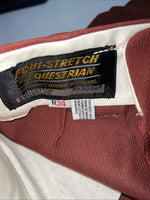 New Women’s Burnt Orange Equestrian English Riding Breeches. 24 R C 522 D-72