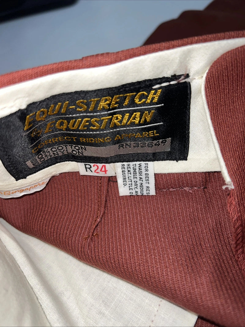 New Women’s Burnt Orange Equestrian English Riding Breeches. 24 R C 522 D-72