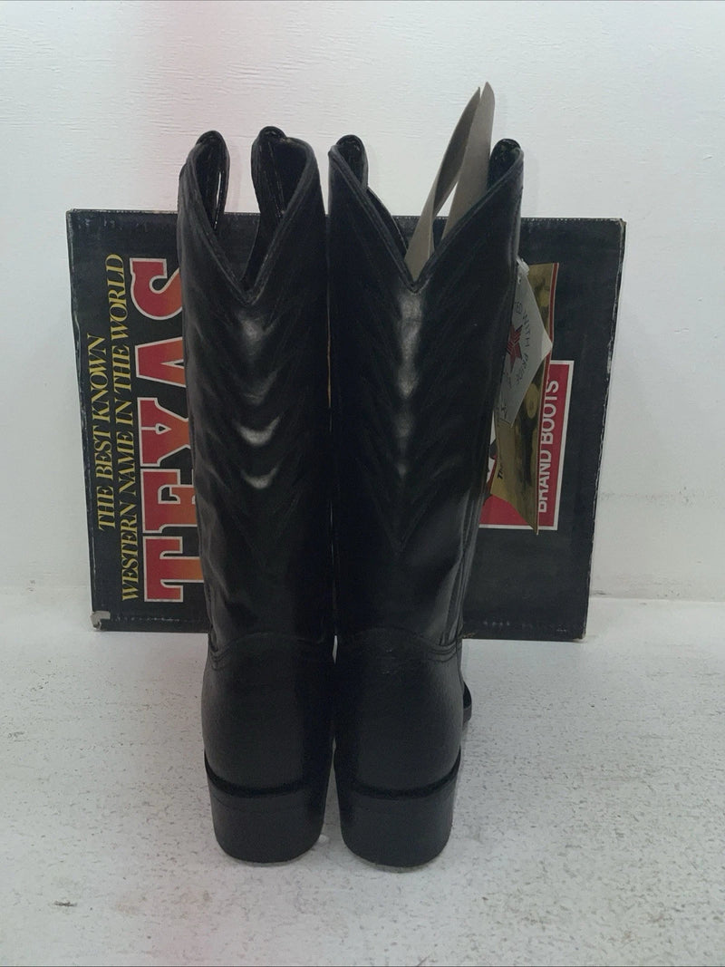 New Men’s Black Texas Brand Cowboy Boots. 8040 8 E E. 3-141