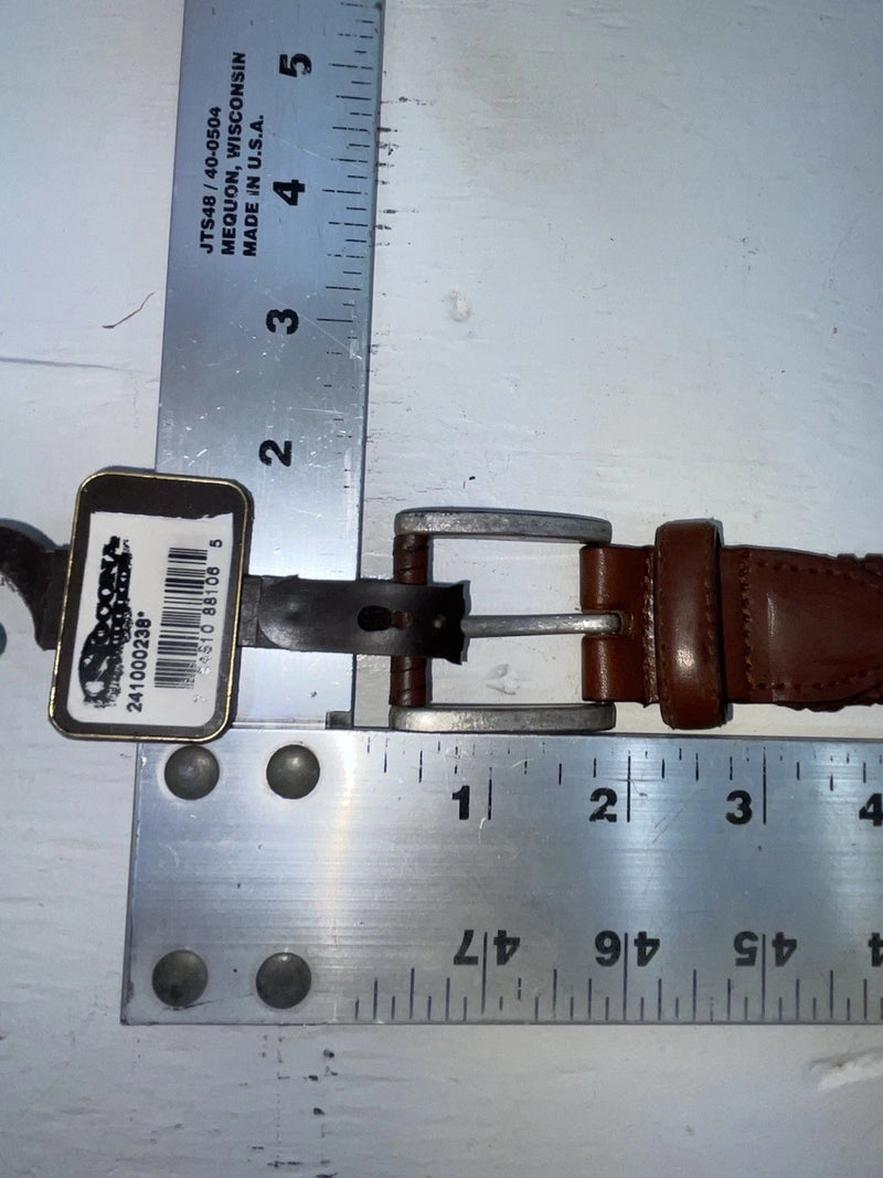 New Brown Genuine Leather Nocona Weaved 38” Belt #2410002 JJ-68