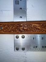 New Brown Genuine Leather Perkies Tooled 30” Belt #8601 JJ-138