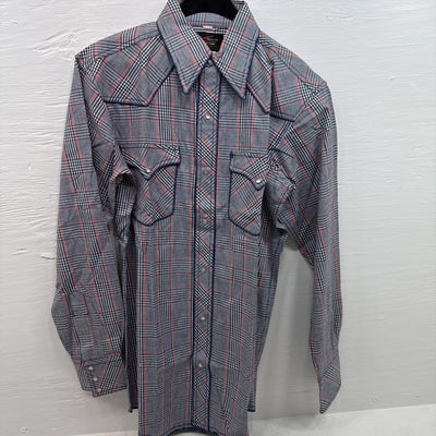 New Men’s Champion Western Multiple long sleeve pearl snap 15 X 34 Medium B-58