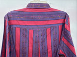 New Women’s Wrangler Pink Purple Long Sleeve Button Up Large LL-41