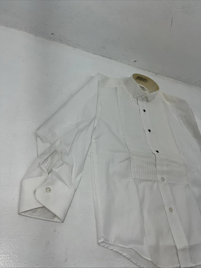 New Children’s White Classic Long Sleeve English Riding Shirt. Small G-51