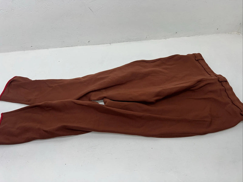 New Women’s Burnt Orange Regency4 English Riding Pants. 32 L D-59