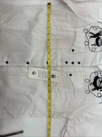 New Women’s Rockmount White Long Sleeve Pearl Snap Size 34 LL-20