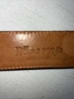 New Brown Nocona Genuine Leather Belt 49” #N161103 W-10