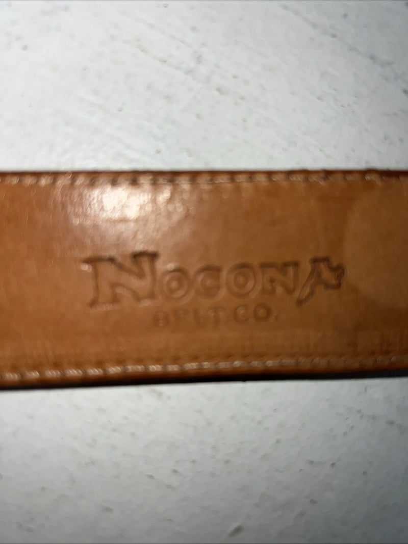 New Brown Nocona Genuine Leather Belt 49” #N161103 W-10