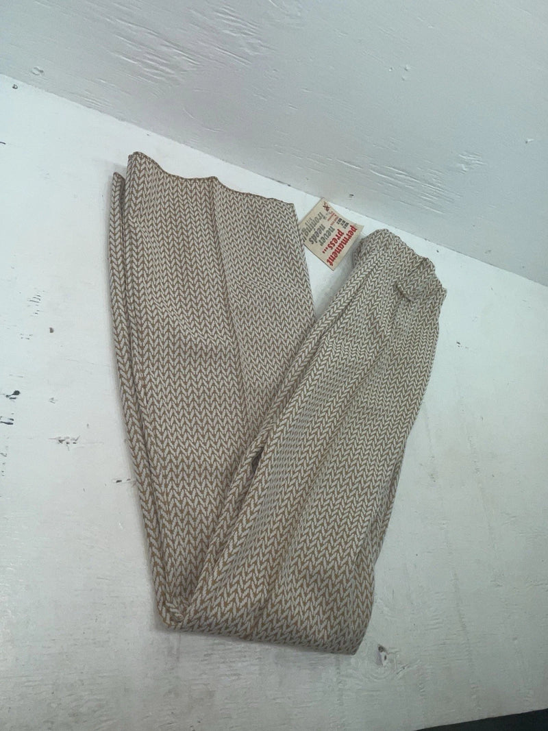 New Vintage Brown Knitted Rockmount Polyester Pants #3849 XX-10