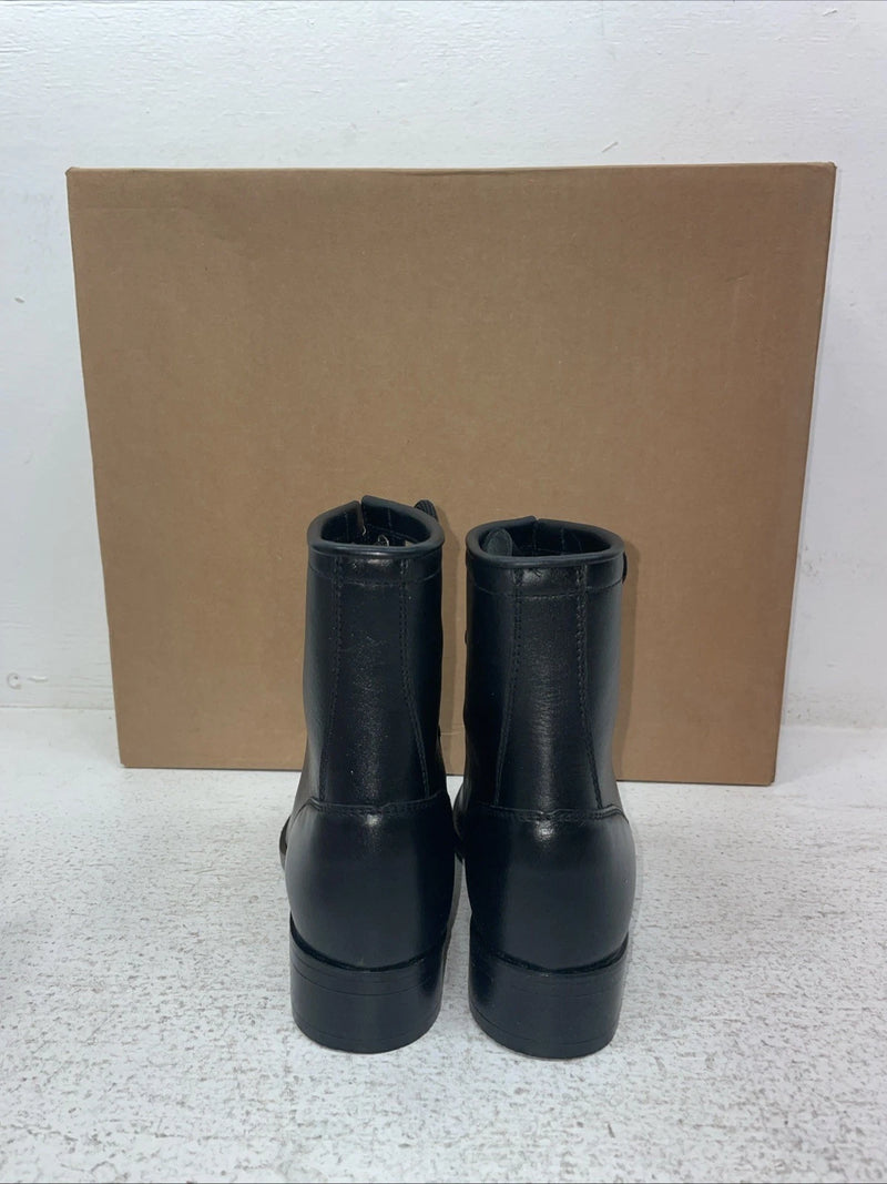 New Kids Black Lace Up American West Cowboy Boots. 2120 12.5 12 1/2 D. 23-21