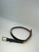 New Black Genuine Leather Beaded 30” Belt NN-9