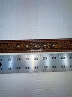 New Brown Genuine Leather Perkies Tooled 20” Belt #601 NN-89