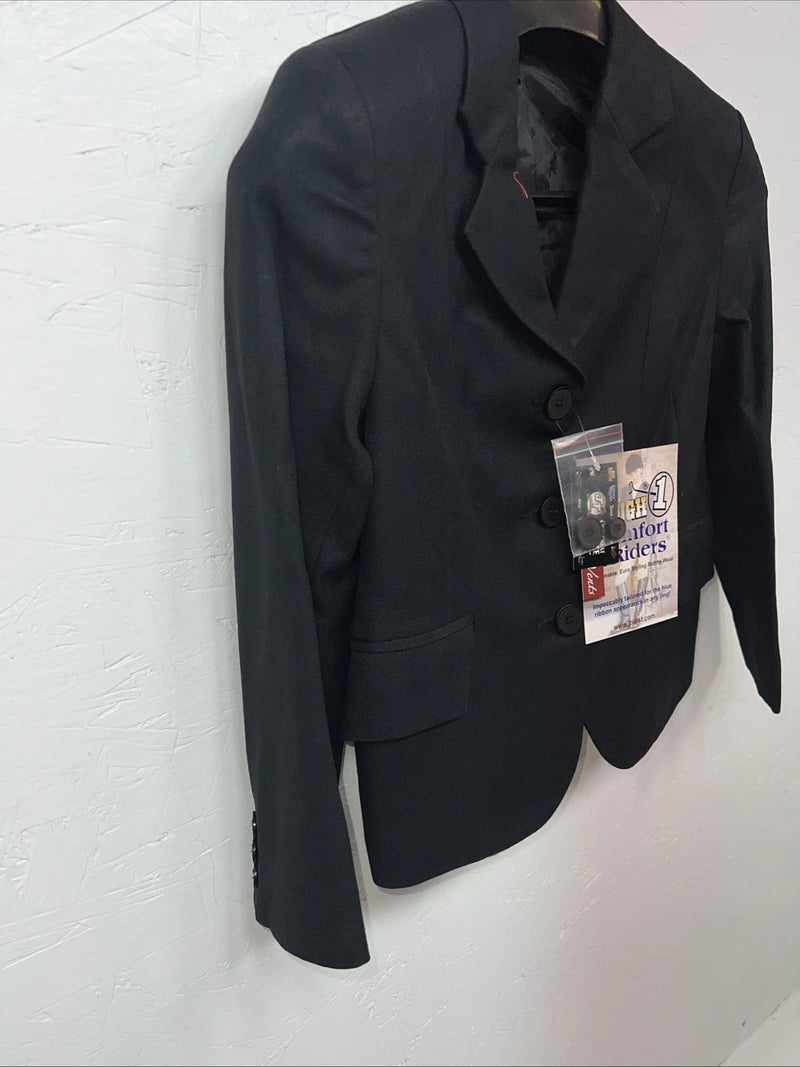 New Children’s Comfort Riders Black Riding Coat 8 #23-31001 LL-603