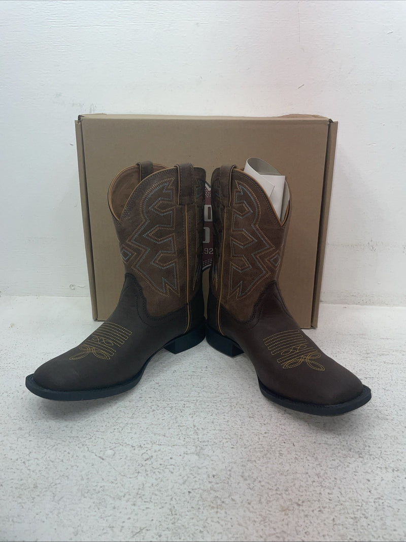 New Youth Brown Nocona Cowboy Boots. N K 5053 5.5 5 1/2 D. 2-146