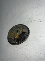 New Women’s Gold Silver With Bird And Flowers Belt Buckle F-16