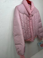 New Women’s Comfy Pink puffer Jacket Size 12 #05704 QQ-15 