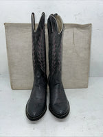 New Women’s Grey Texas Brand Cowboy Boots. 4512 6.5 6 1/2 M. 19-138 