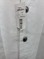 New Men’s White Horse White Tux Long Sleeve Button Up Undershirt XL H-87