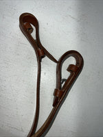 New Tough 1 Leather Brown Square Raised English Bridle And Reins #20-7556 Y-34