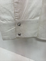 New Women’s Cumberland White Gem Long Sleeve Pearl Snap 3XL GG-89