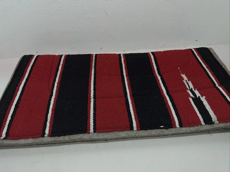 New ABetta Red Plaid Navajo Felt Saddle Pad 32x32 #12217 Pad-21