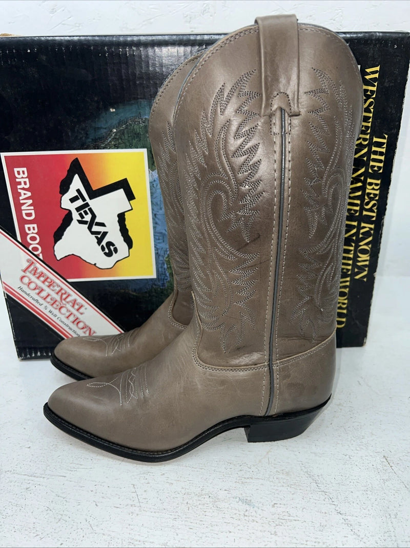 New Women’s Brown Texas Imperial Cowboy Boots. 4952 7 M. 17-55