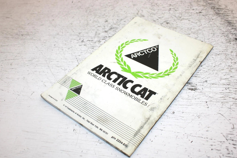 1999 Arctic Cat Zr 600 Oem Safety Handbook SA19