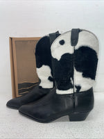 New Youth Black With Fur Laredo Cowboy Boots. 66964 5 M. 2-88