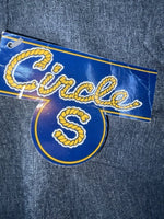 New Vintage Blue Circle S Polyester Pants #CP4776 SS-8