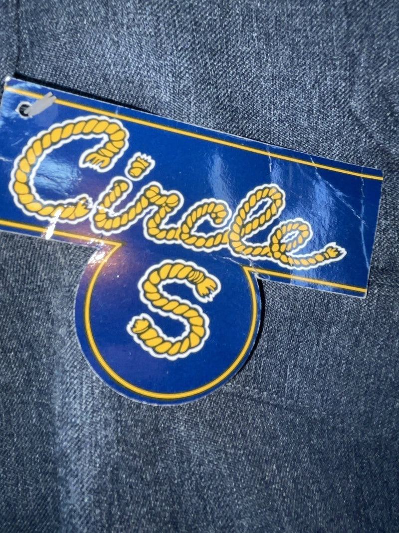 New Vintage Blue Circle S Polyester Pants #CP4776 SS-8