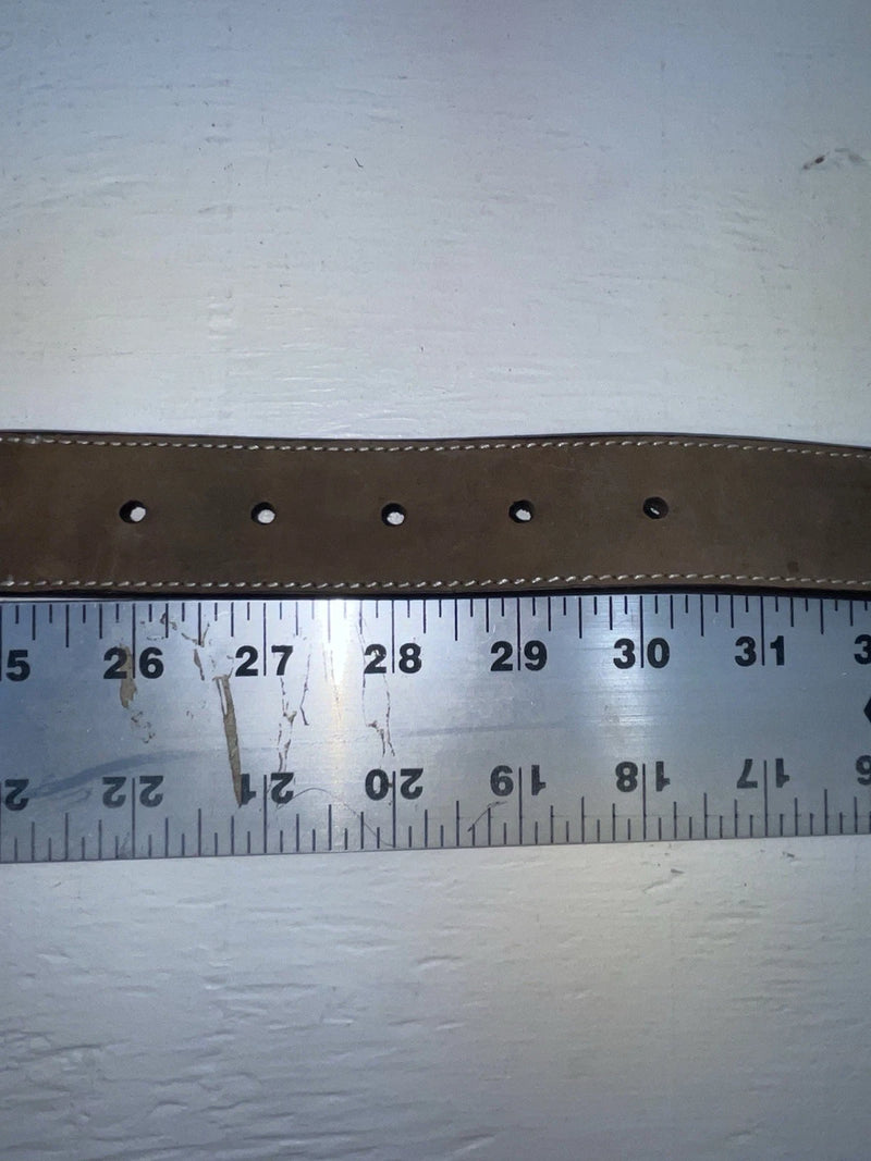 New Black Genuine Leather 3D Weaved And Silver Pendent 28” Belt #1430 JJ-110