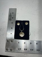 New Women’s Montana Silver Star And Stripe Necklace And Earring Set. JS615 A-29