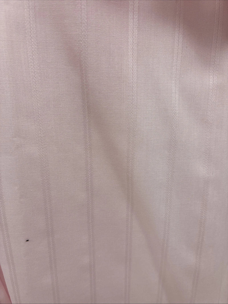 New Men’s Panhandle Slim Pink Stripe Short Sleeve Peal Snap 17 XL R-75