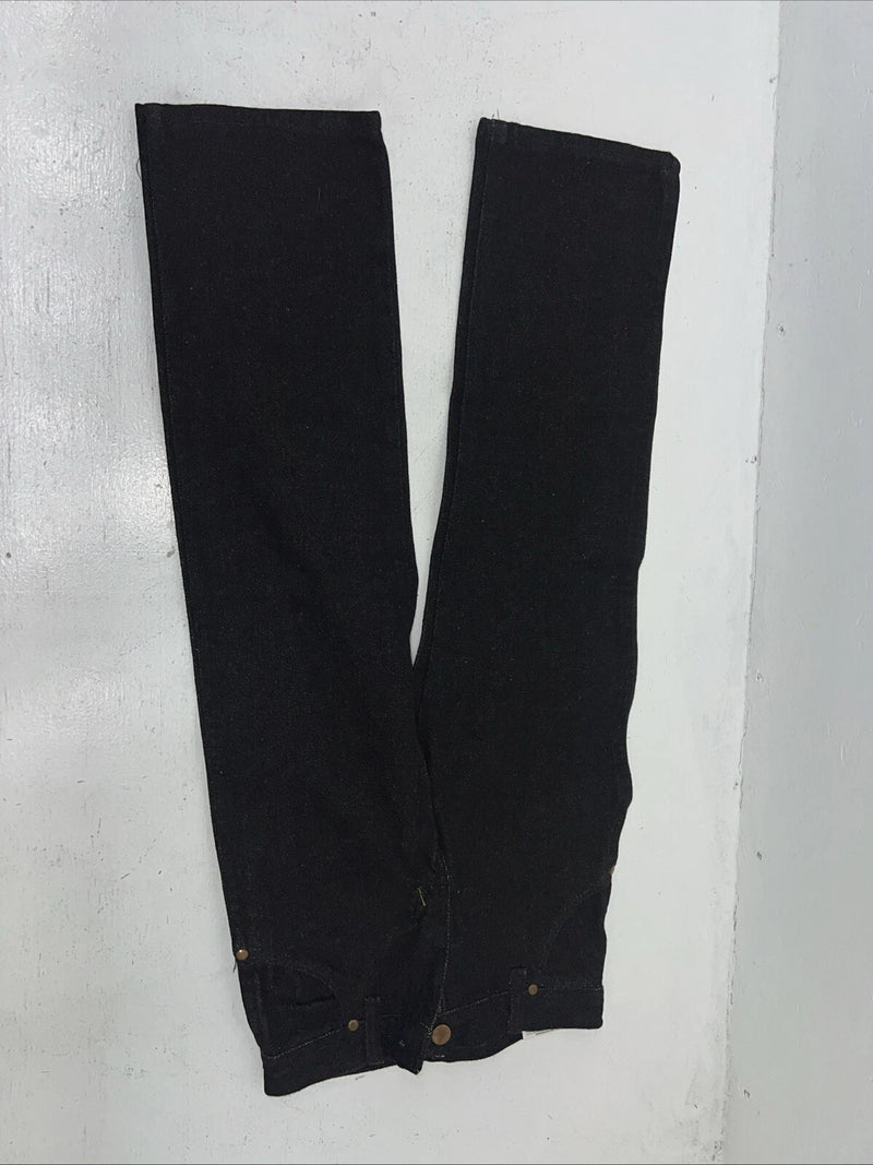 New Boys Black Wrangler Pro Rodeo Cowboy Cut Denim Jeans. 8/24 Regular C-23