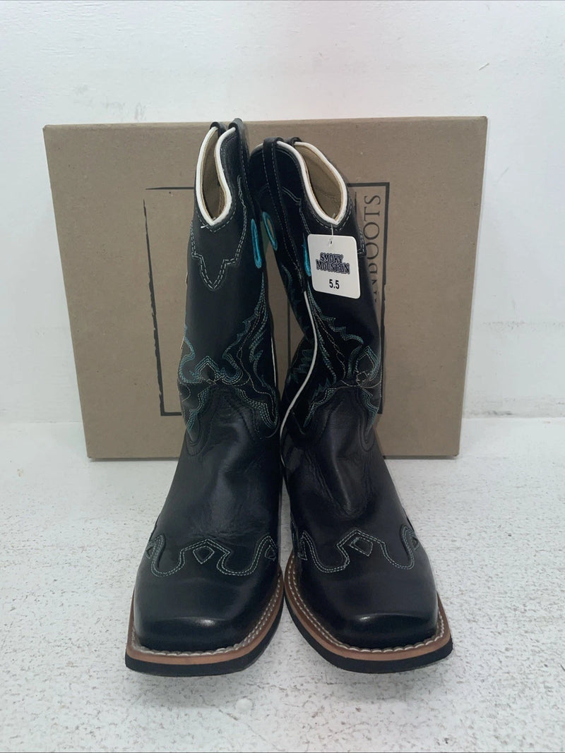 New Men’s Black Smoky Mountain Cowboy Boots. 3343 Y 5.5 5 1/2. 2-77