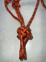 New Tough 1 Orange Poly Rope Halter #50-1000 G-512