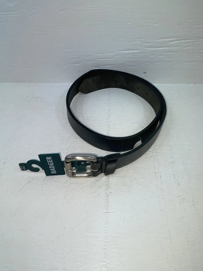 New Black Genuine Leather Badger 32” Belt #B3000 JJ-95