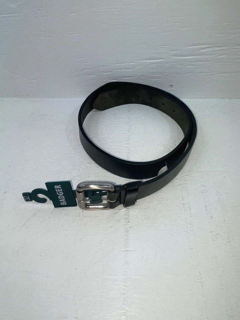 New Black Genuine Leather Badger 32” Belt #B3000 JJ-95
