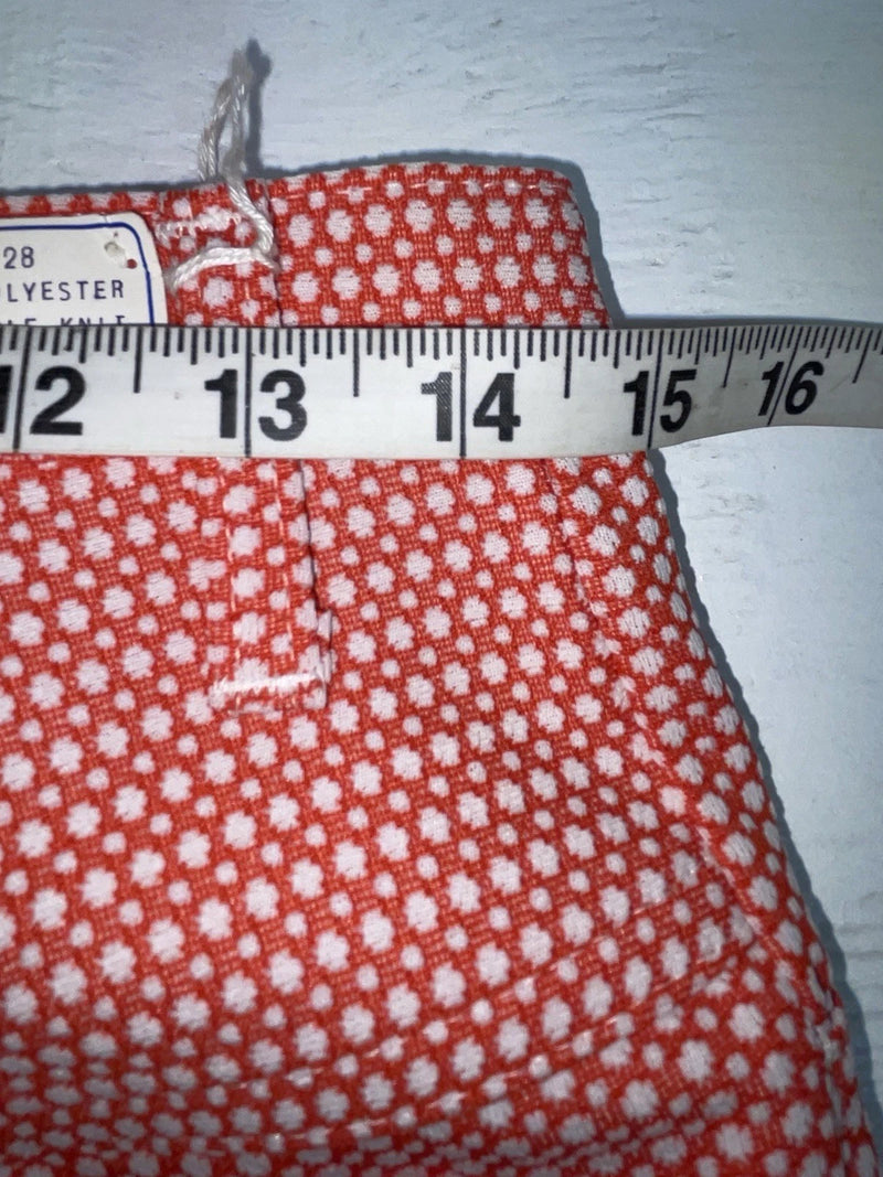 New Vintage Red Polka Dot Panhandle Slim Polyester Pants #8022 XX-59