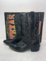 New Men’s Black Texas Brand Cowboy Boots. 6900 8 E. 3-147