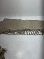 New Tan Equi-Grip Show Chaps With Fringe Adjustable Waist 42” L-32