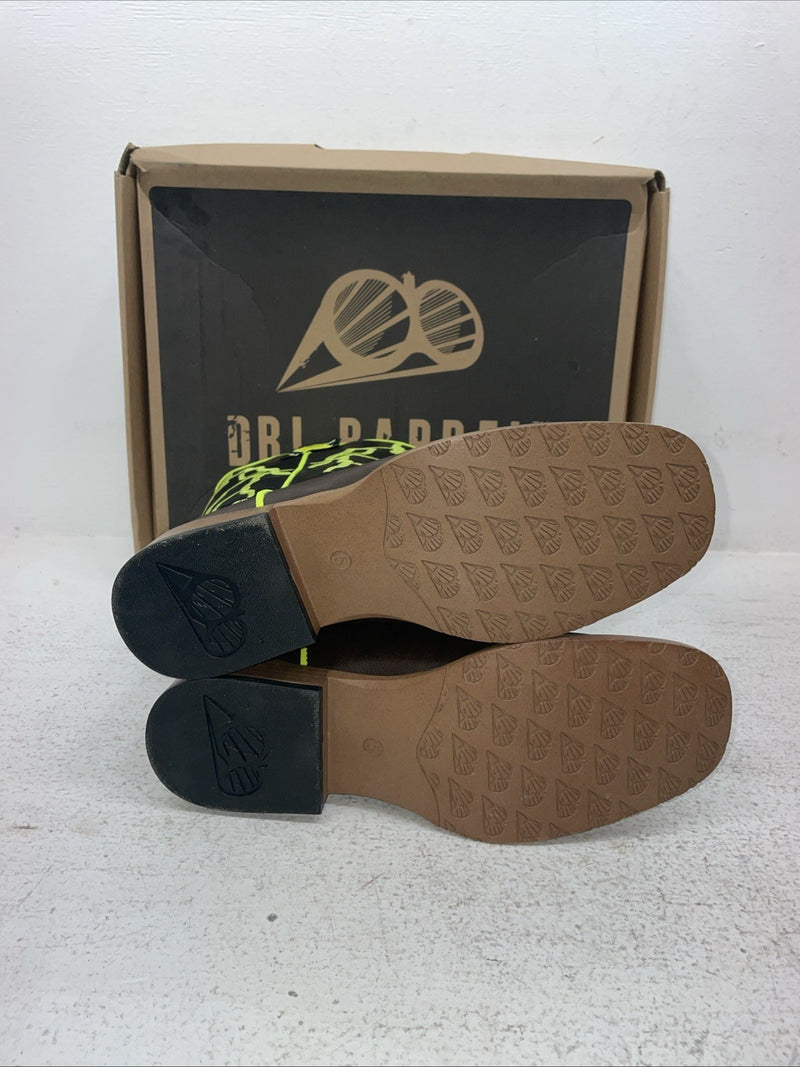 New Youth Brown DBL Barrel Cowboy Boots. 4475802 5. 2-99