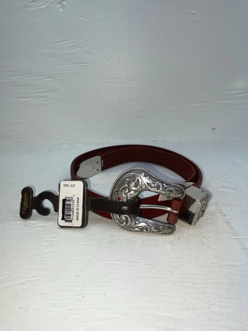 New Red Genuine Leather Nocona Stitched 28” Belt #N3418004 NN-42